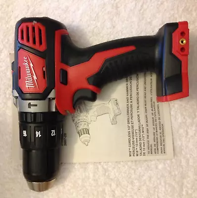 New Milwaukee M18 2607-20 18 Volt 18V 1/2  Hammer Drill Driver 2 Speed • $73.19