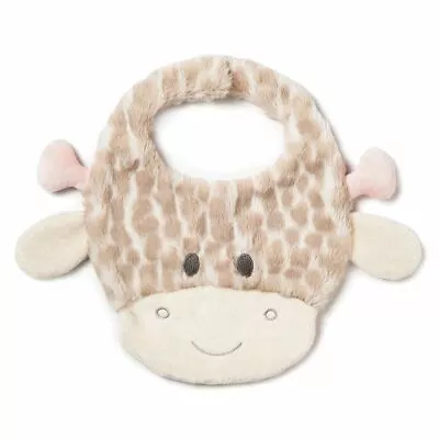 Mud Pie Luxurious Baby Super Soft Collection Giraffe Bib (Pink Sadie) • $20.99