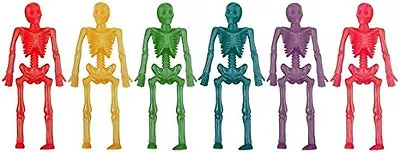 12 Stretchy Monster Flex Skeletons Neon Colors Party Bag Filler Pinata Gift Toys • $4.90