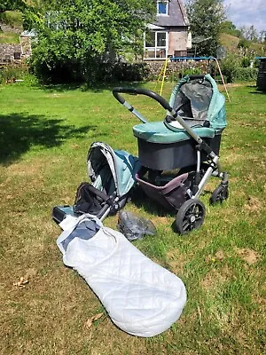 Uppababy Vista Buggy System In Grey/blue The Baby Is Too Big For Pram Now • £120
