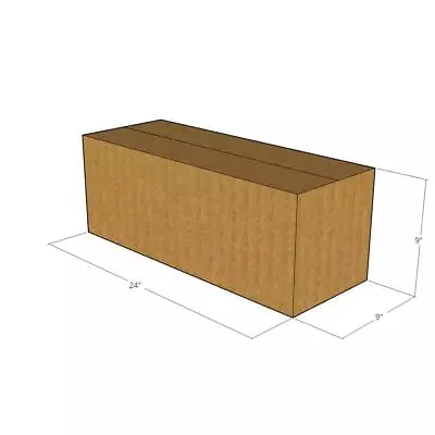 24x9x9 New Corrugated Boxes For Moving Or Shipping Needs 32 ECT • $37.44