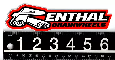 RENTHAL CHAINWHEELS STICKER 6.25 In X 1.75 In Multicolor Motorcycle MX ATV Decal • $3.95