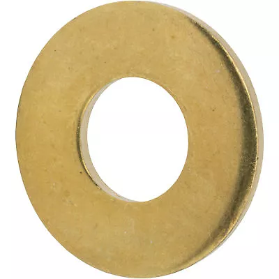 5/16  Solid Brass Flat Washers Commercial Standard Grade 360 Qty 50 • $18.48