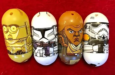 MIGHTY BEANZ - STAR WARS (4) Sand Clone Trooper C-3PO Mace - Same Day Shipping • $11.99