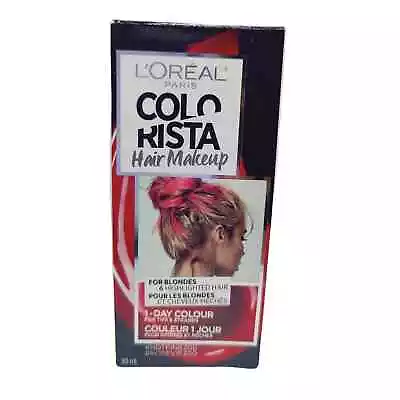 L'oreal Colorista One Day Hair Makeup Wash Out HOT PINK #300 Temp Hair Color NEW • $8.99