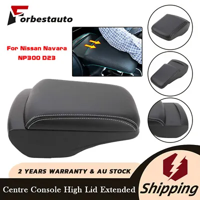 Centre Console High Lid Extended Black For NP300 D23 Nissan Navara 2015-on • $76.94