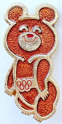 Ussr Soviet Olympic Pin. Bear. Misha. Mascot. Moscow 1980. Summer Games • $9.99