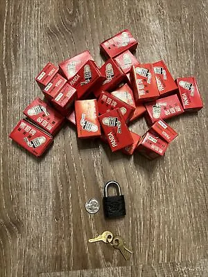 Lot Of 24 Panda Mini Iron Padlocks W/keys & Boxes • $17.95