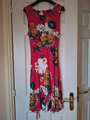 Cerise Floral Dress Matalan Size 12 • £0.99