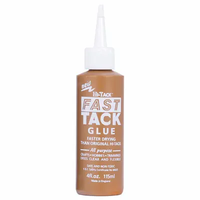 £6.95 • Buy Hi-Tack Fast Tack Glue 115ml - Fast Drying Dries Clear & Flexible Safe Non Toxic