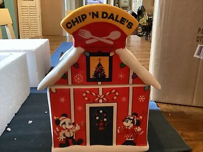 Disney Christmas 2021 Mickey Mouse And Friends Holiday Cookie Jar Chip N Dales • $35