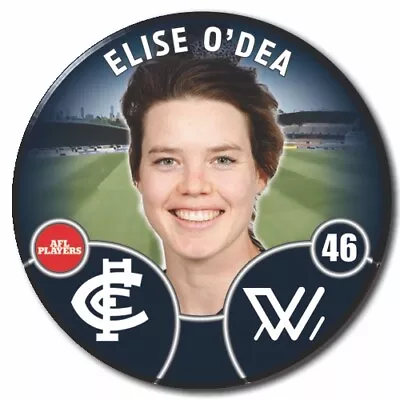 2022 AFLW Carlton Player Badge - O'DEA Elise • $6