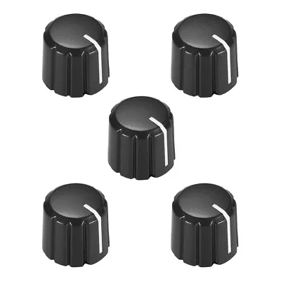 5pcs D Type 6mm Potentiometer Control Knobs For Guitar Volume Tone Knobs Black • $12.94