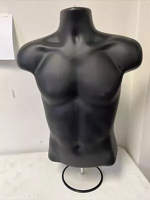 Used Male Mannequin Form + StandTorso Men Display TRADE SHOW  T-Shirt -black • $38.88