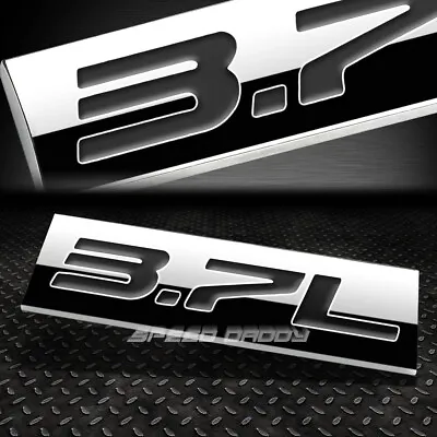 Metal Emblem Car Bumper Trunk Fender Decal Logo Badge Chrome Black 3.7l 3.7 L • $5.25