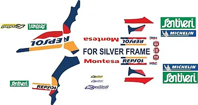 Montesa 4RT Repsol  Style  Decal/ Sticker  Kit For Silver Frame Bikes 2005 On  • $38.59