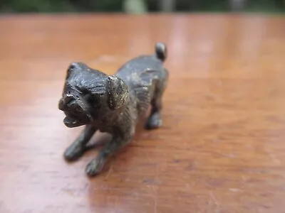 Very Small Austrian Cold Painted Bronze Model Of Dog Weight 8g VGC+ • £39.99