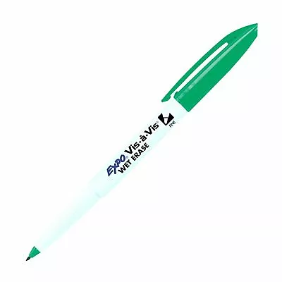 16004 Expo Vis-A-Vis Transparency Wet Erase Marker Fine Tip Green Ink 1 Each • $8.19