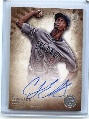 2015 Bowman Inception #pa-ce C.j. Edwards Autograph Rc Chicago Cubs 111816 • $23.16