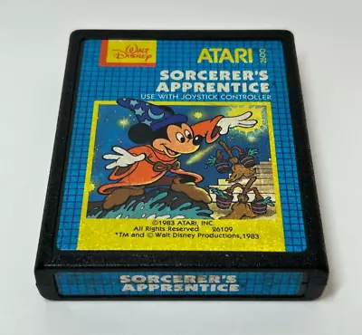 Atari 2600 Sorcerer's Apprentice Disney Mickey Mouse 1983 26109 Tested & Works • $19.99