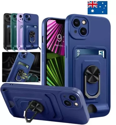 $10.18 • Buy Waterproof Card Holder Stand Case Cover For IPhone 14 Pro Max 13 12 11 XS XR 8