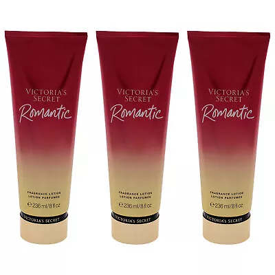 Victoria's Secret Romantic Fragrance Lotion - Pack Of 3 Body Lotion 236.0 Ml • $62.69