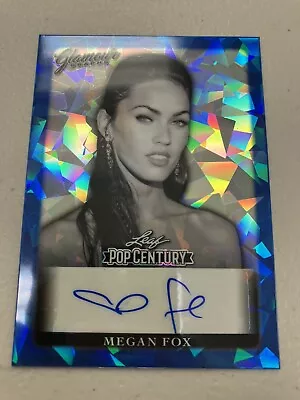 MEGAN FOX 2022 LEAF METAL POP CENTURY AUTOGRAPH Blue /7 Transformers New Girl • $109.95