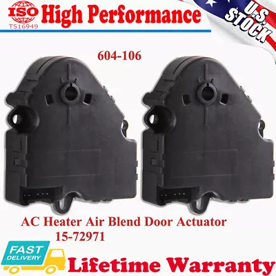 2Pc Heater A/C AC Fan Air Vent Blend Door Actuator For Chevy GMC Pickup 15-72971 • $34.99