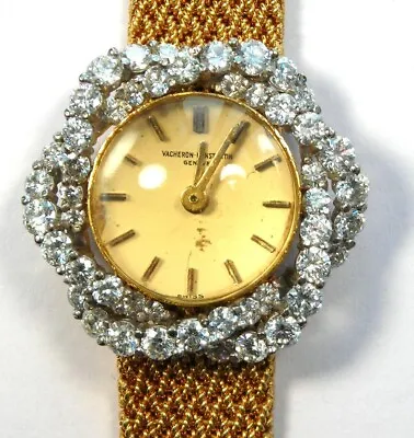 $3358.25 • Buy Vacheron Constantin Diamond And 18K Gold Watch - Rare Early Piece!