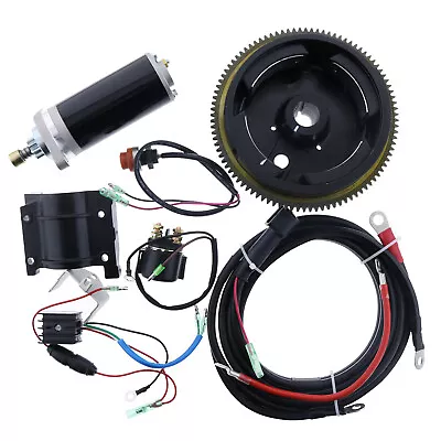 Electric Start Motor Kit For Yamaha Outboard 2 Stroke 9.9HP 15HP Flywheel • $414.75