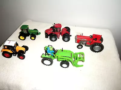 Vintage Lot Of (5) Various  John Deere & International  (1:43) Diecast Tractors • $20