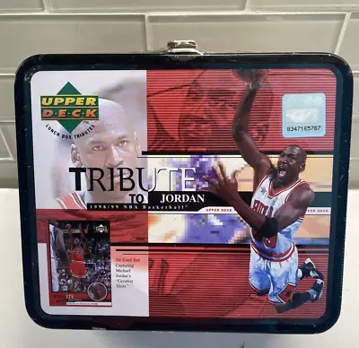 1998/99 UPPER DECK TRIBUTE TO JORDAN NBA BASKETBALL LUNCH BOX 30 CARD Set Sealed • $59.95