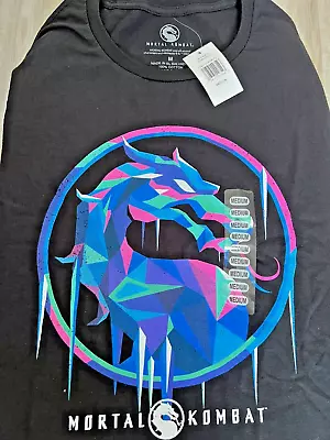 NWT Mortal Kombat Frozen Dragon Men's T Shirt Medium • $12.99