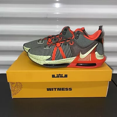 Nike Lebron Witness 7 Men's Sneaker Green Red Gym Athletic Basketball Shoes • $69.97