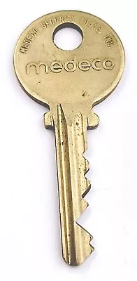 Vintage Brass Key MEDECO Security Locks Appx 2  Padlocks Doors Trunk Gate Case • $10.58