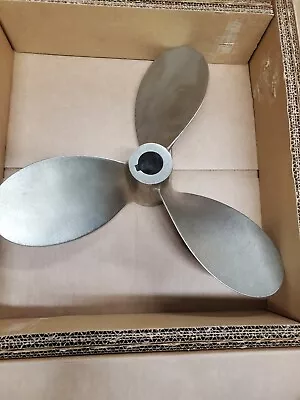 16x14 Left Hand 3 Blade Bronze Sailboat Propeller 1-3/8 Shaft Michigan Federal • $499