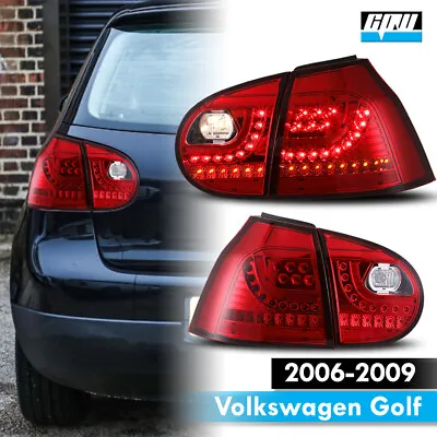 Tail Lights For 2006-2009 Volkswagen Golf GTI MK5 Brake Lamps Left+Right Chrome  • $180.99