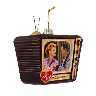 Kurt Adler I Love Lucy Television 60th Anniversary Glass Ornament 2.5 Inch • $17.50