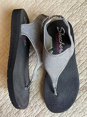 Skechers Yoga Foam Sandal Gray 9 • $8