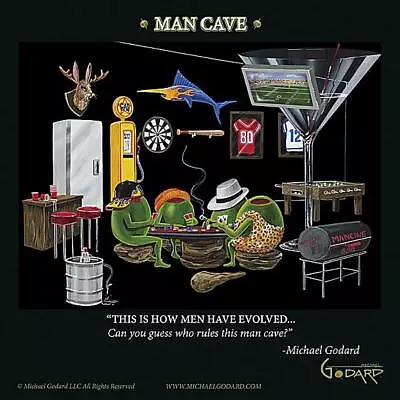 Michael Godard Man Cave Open Edition • $12.99