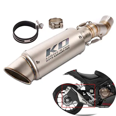 For Honda CBR500R CB500X/F 2018-2023 Exhaust Pipe Motorcycle 51mm Muffler Tips • $114.29