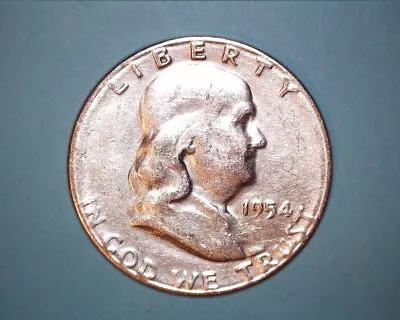 1954-S Franklin Half Dollar Nice  ~ **407-4 • $13.95