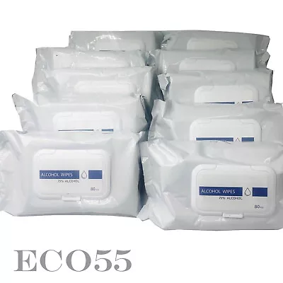 2x FDA 75% Alcohol Wet Sanitizing Wipes 160 Total Large Pads Resealable Pack • $286.55