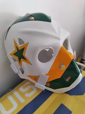 NHL HOCKEY GOALIE MASK HELMET VINTAGE Gilles Meloche Minnesota North Stars • $217.85