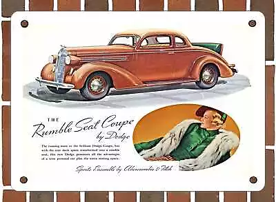 METAL SIGN - 1936 Dodge Rumble Seat Coupe - 10x14 Inches • £23.75