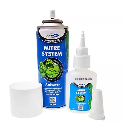 Super Glue Activator Spray Kit Mitre Bond Rapid Strong Adhesive Joint Bonding • £7.74