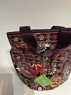 Vera Bradley Safari Sunset Shower Caddy Tote Bag Coated Canvas Pockets Retired • $15