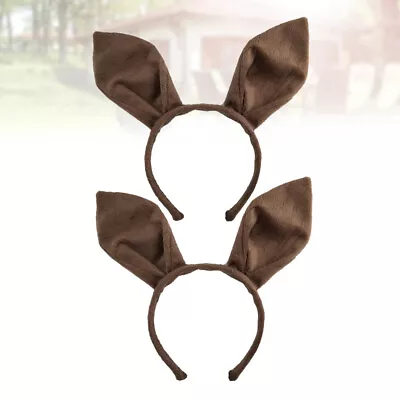  2 Pcs Hair Ribbons For Girls Easter Bunny Ears Headband Headgear • £8.59