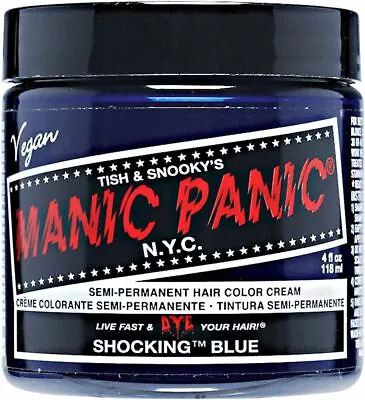 Manic Panic Hair Dye Semi-Permanent Hair Color 4oz (28 Shocking Blue) • $11.99