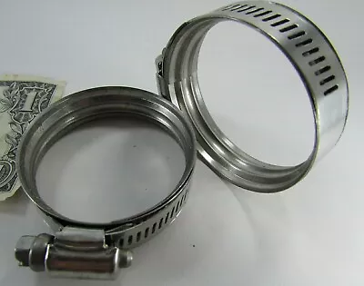 2 Ideal-Tridon 2  SmartSeal Heavy Duty Hose Clamps 5/8  Stainless Lined Band • $7.99